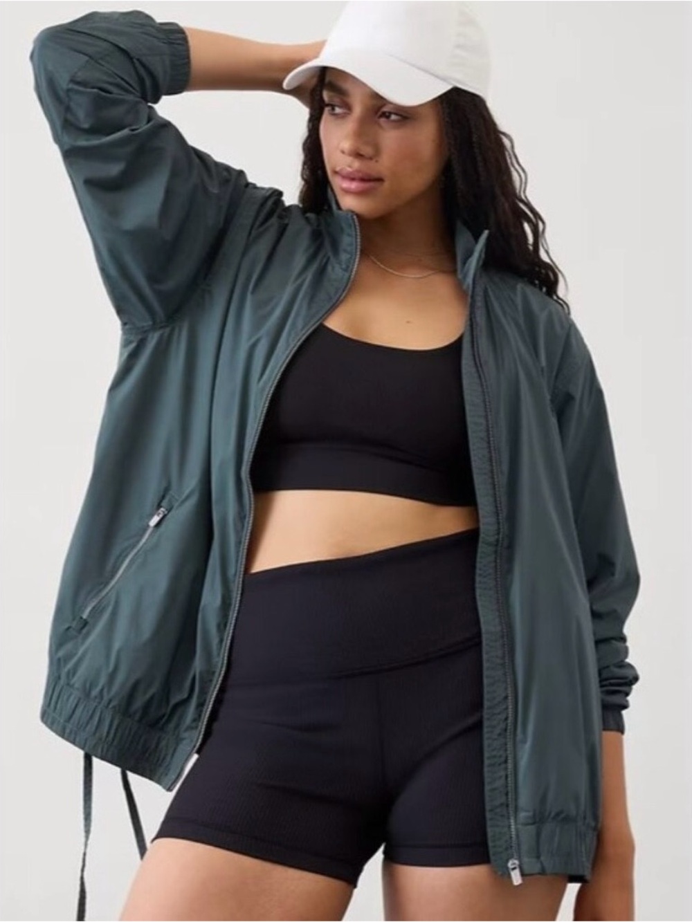 Athleta Rise Anorak Medium Jacket Eden Color